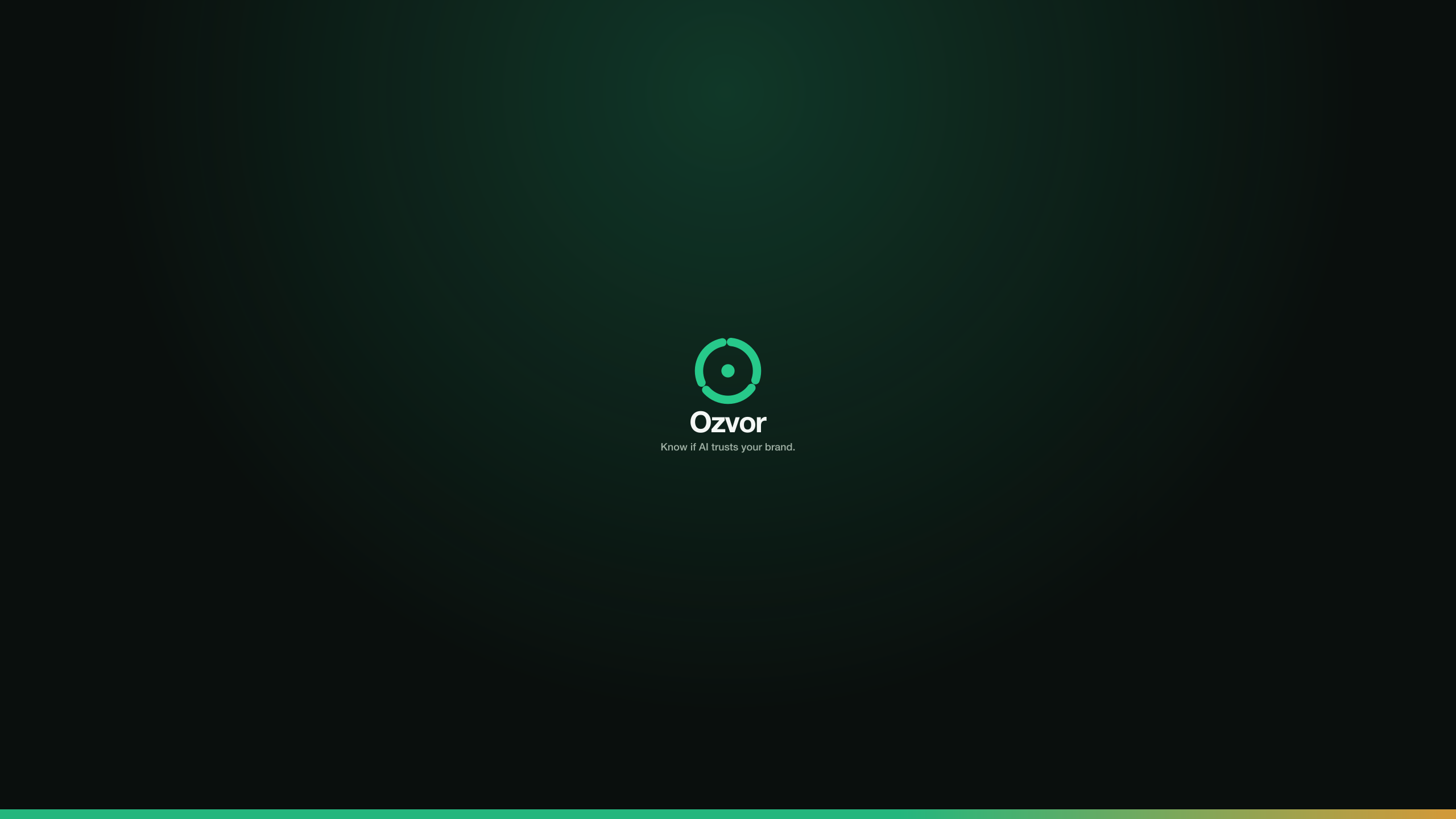 Original Ozvor brand banner with its orbital symbol